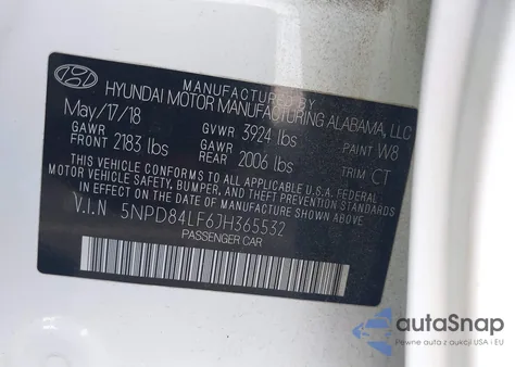 2018 Hyundai Elantra Value Edition from USA, damaged, VIN 5NPD84LF6JH365532